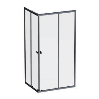 Душевой уголок AM.PM Sunny W87G-403-10080-BT профиль черный матовый 100х80 см